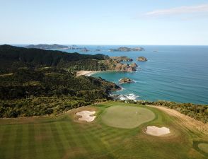 Kauri Cliffs 15th Aerial Islands